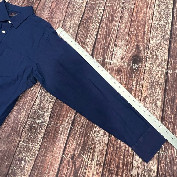 UNTUCKit Men Blue Quagliano Red Long Sleeve‎ Cotton Button Up Shirt Size XL - Picture 11 of 11